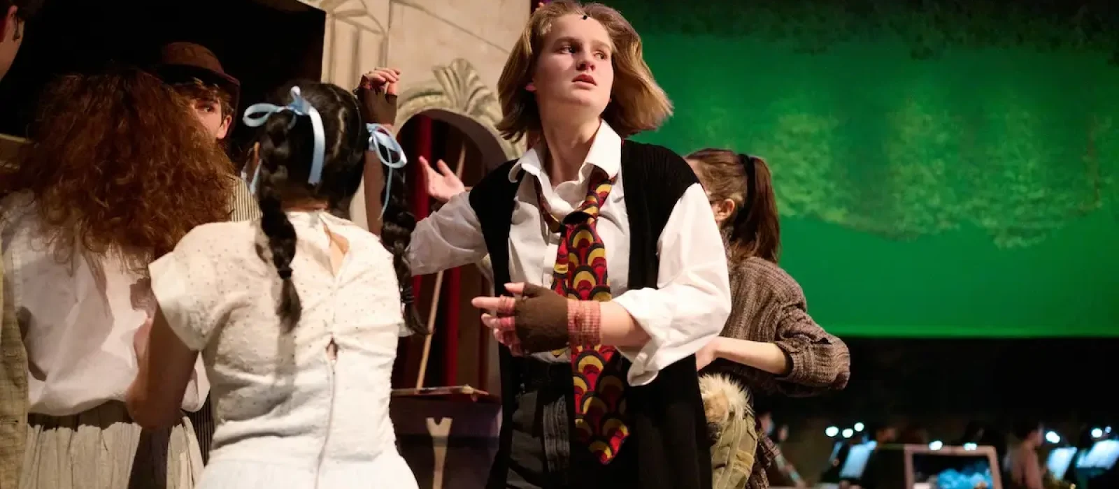 SEWICKLEY, PA, USA - MARCH 2ND 2022: High School students  are performing in an annual musical show.