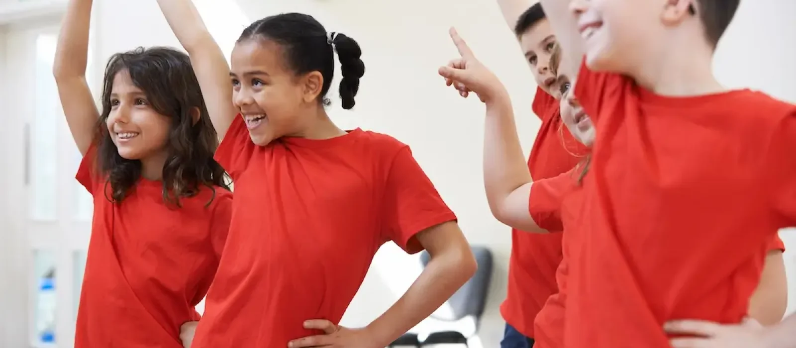 Group Of Children Enjoying Drama Class Together Group Of Children Enjoying Drama Class Together